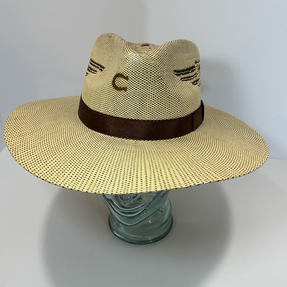 Charlie 1 Horse Women's Straw Western Cowboy Hat Size Medium- Thunderbird - Picture 2 of 7